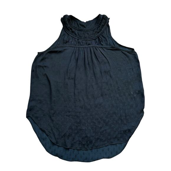 Maeve Anthropologie navy blue polka dot print sleeveless top size 2 - Picture 11 of 11